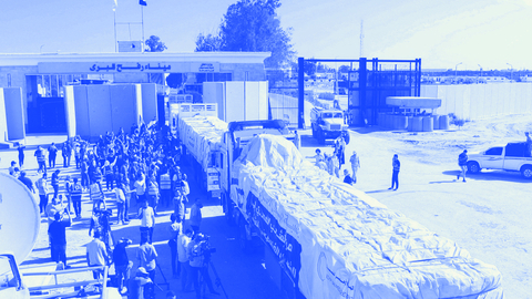 المساعدات إلى غزة