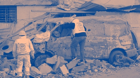 destroyed ambulance lebanon