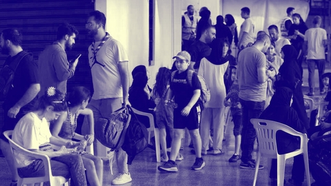 displaced people in schools