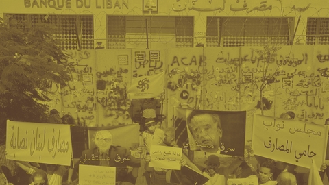 lebanon protests at bank