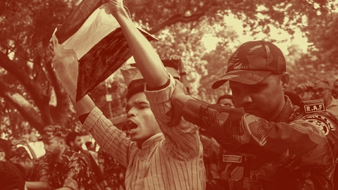 India protest palestine