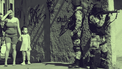 favela brazil and police
