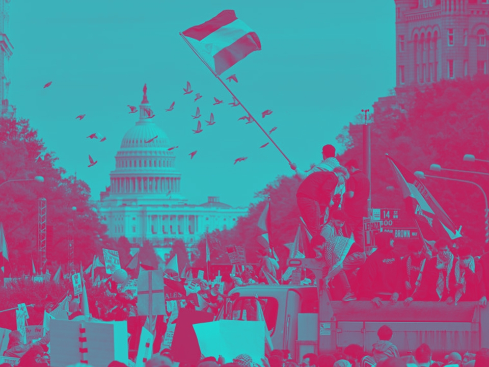 التظاهرات الداعمة لفلسطين