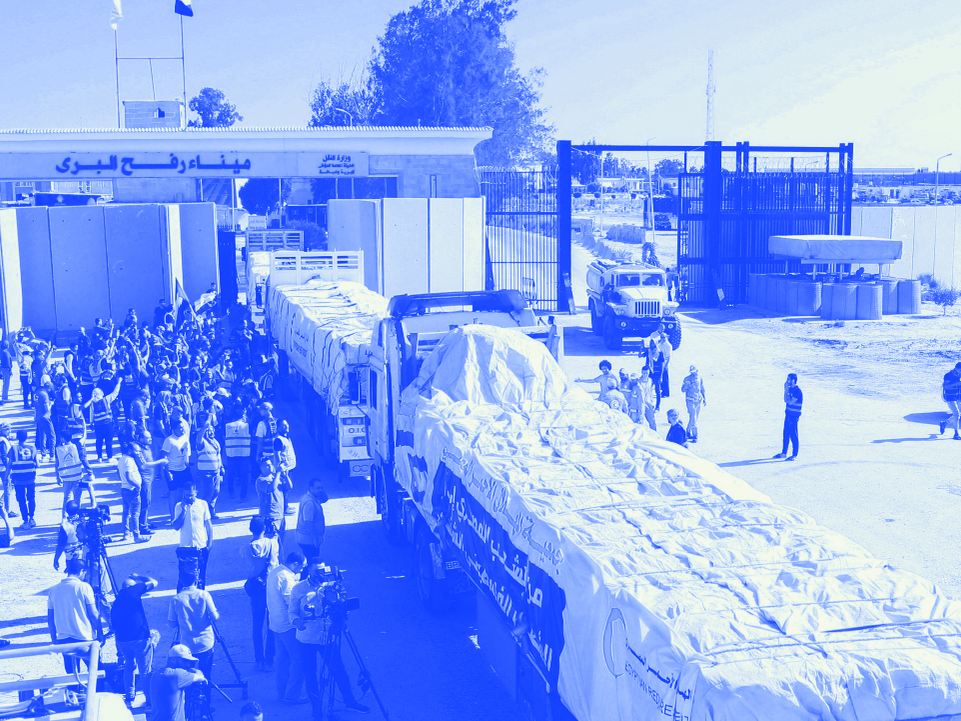 المساعدات إلى غزة