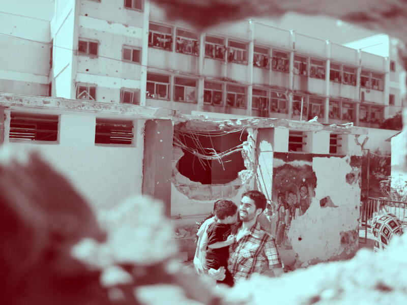 تدمير المدارس في غزة