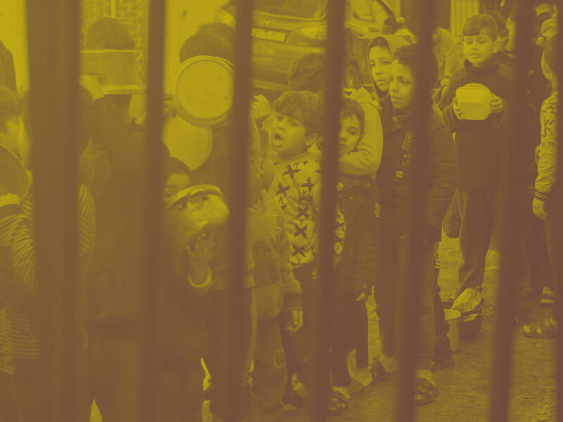 الجياع في غزة