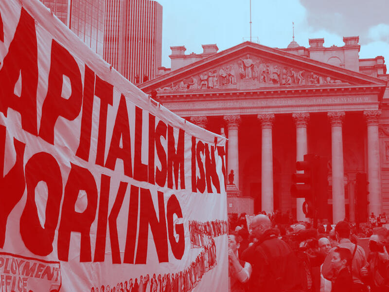 capitalism isn't working protest