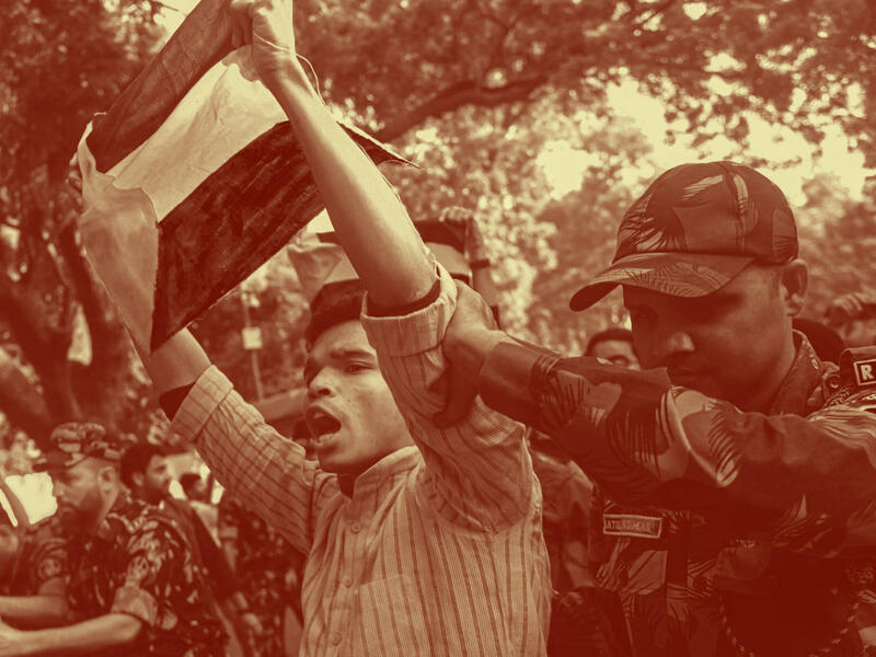 India protest palestine