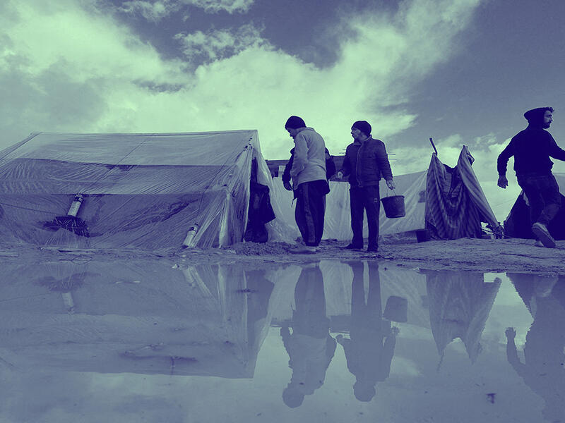 gaza tents & water