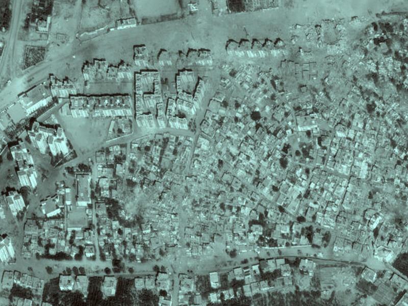 gaza rubble