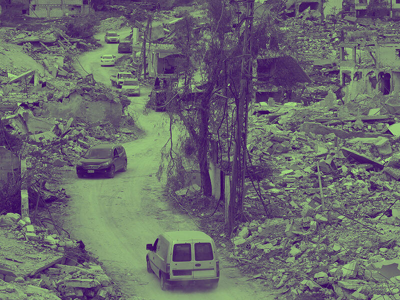 damage lebanon
