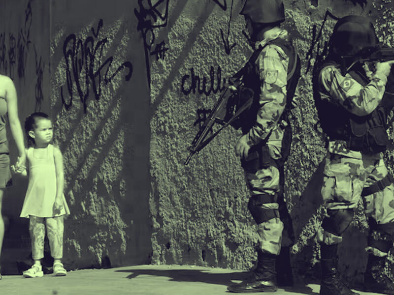 favela brazil and police