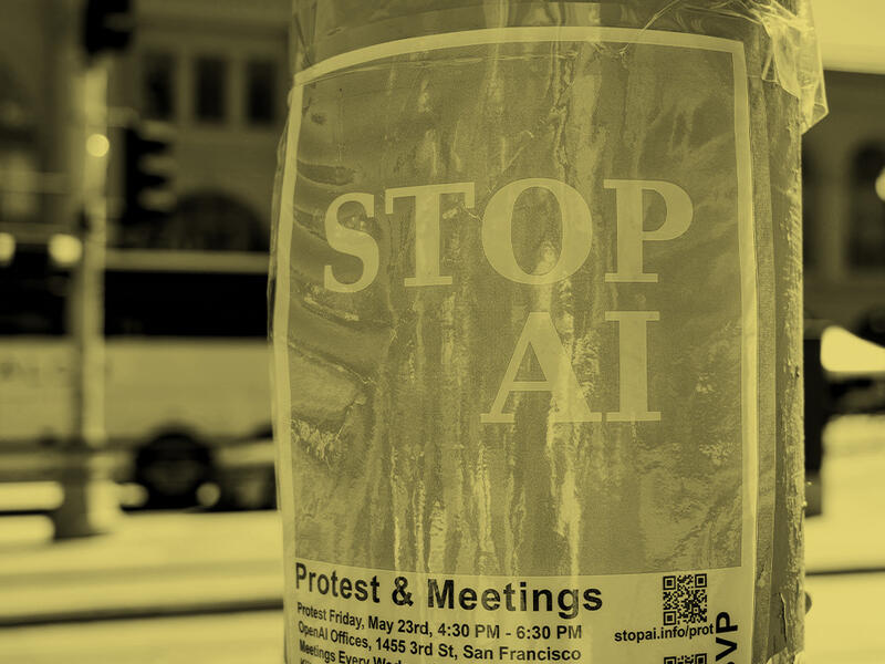 stop AI poster
