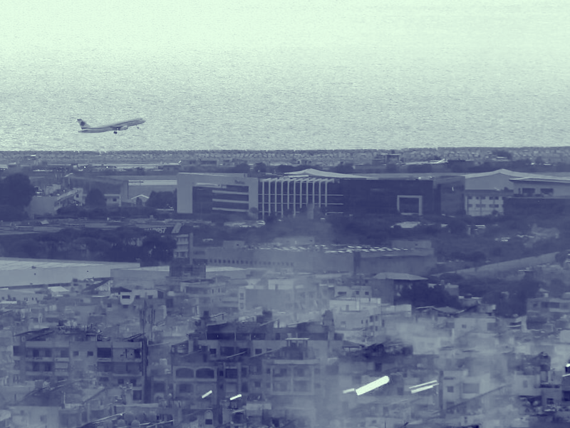 lebanon plane taking off amidst war