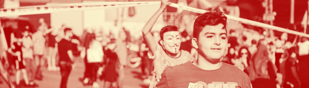 children protest lebanon