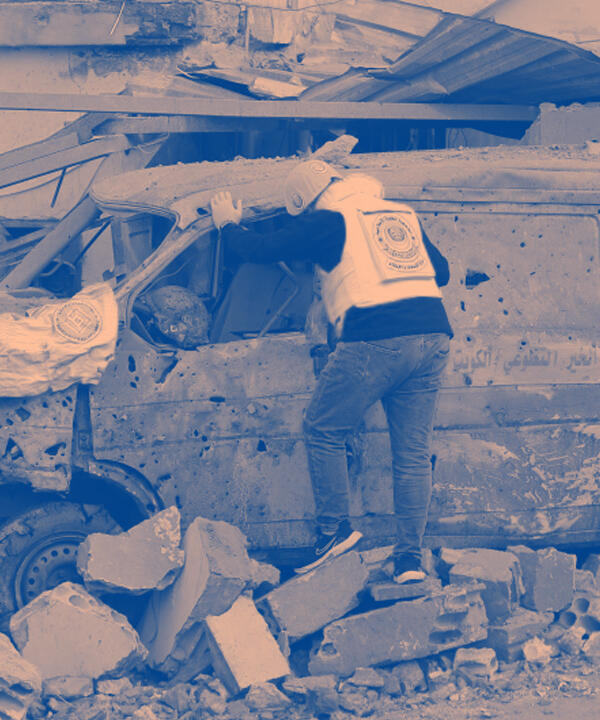 destroyed ambulance lebanon
