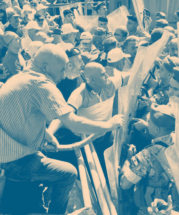 retirees protest