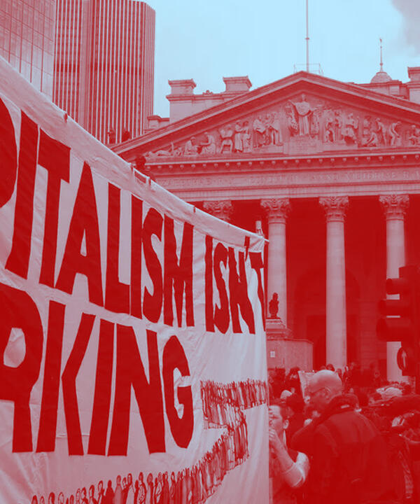 capitalism isn't working protest