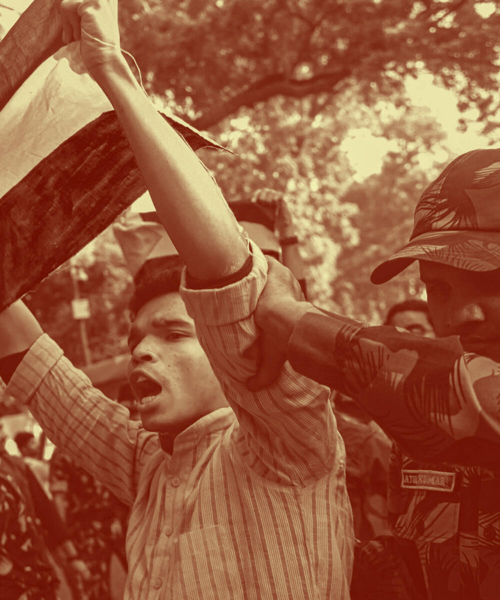 India protest palestine