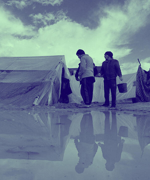 gaza tents & water