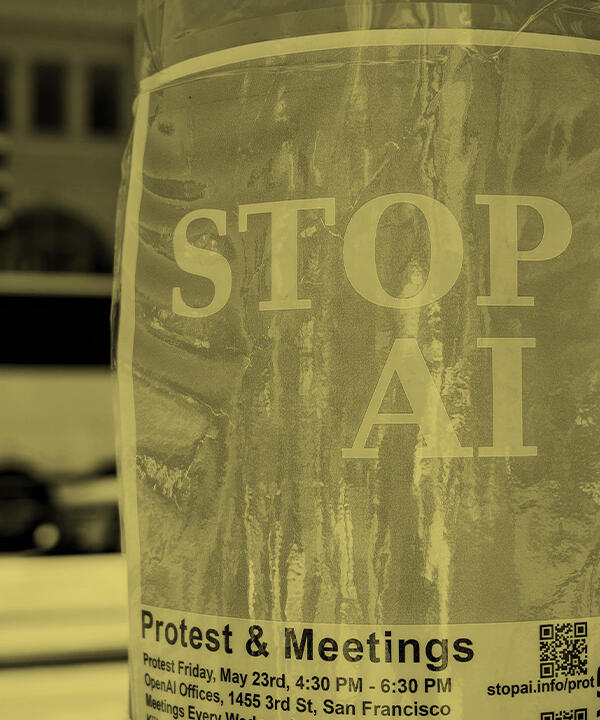 stop AI poster
