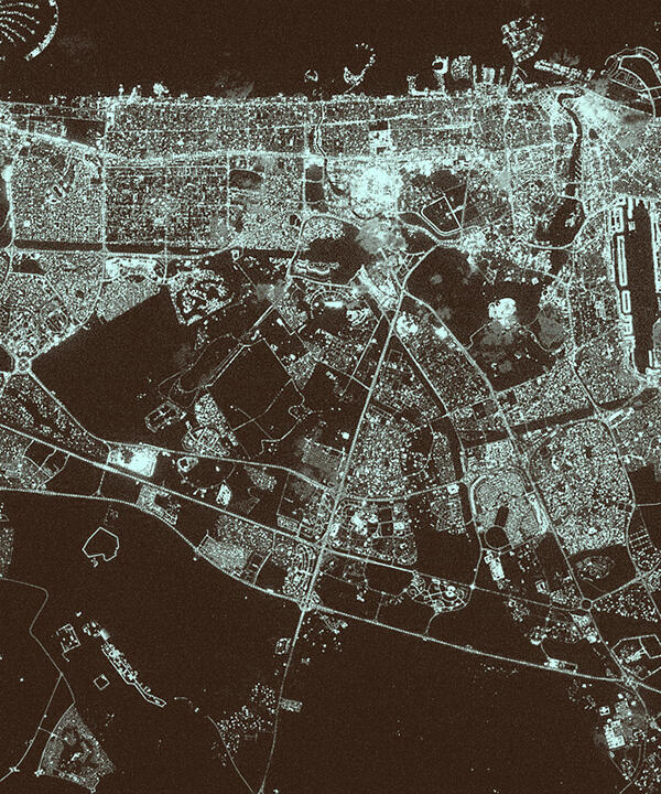 dubai aerial view
