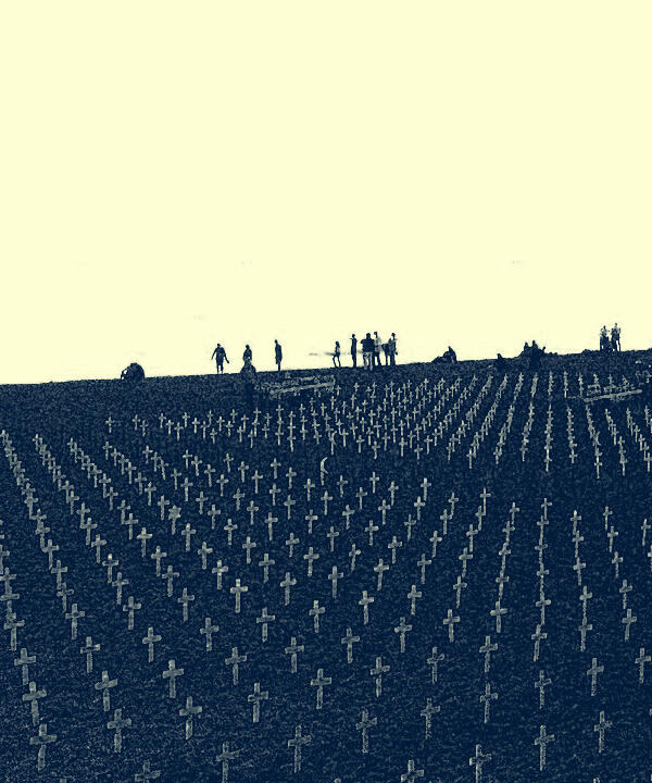 US troops burial site